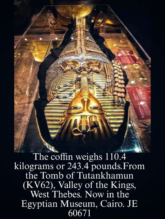 Flashback - The Coffin of Tutankhamun, also known as the Golden Coffin ...