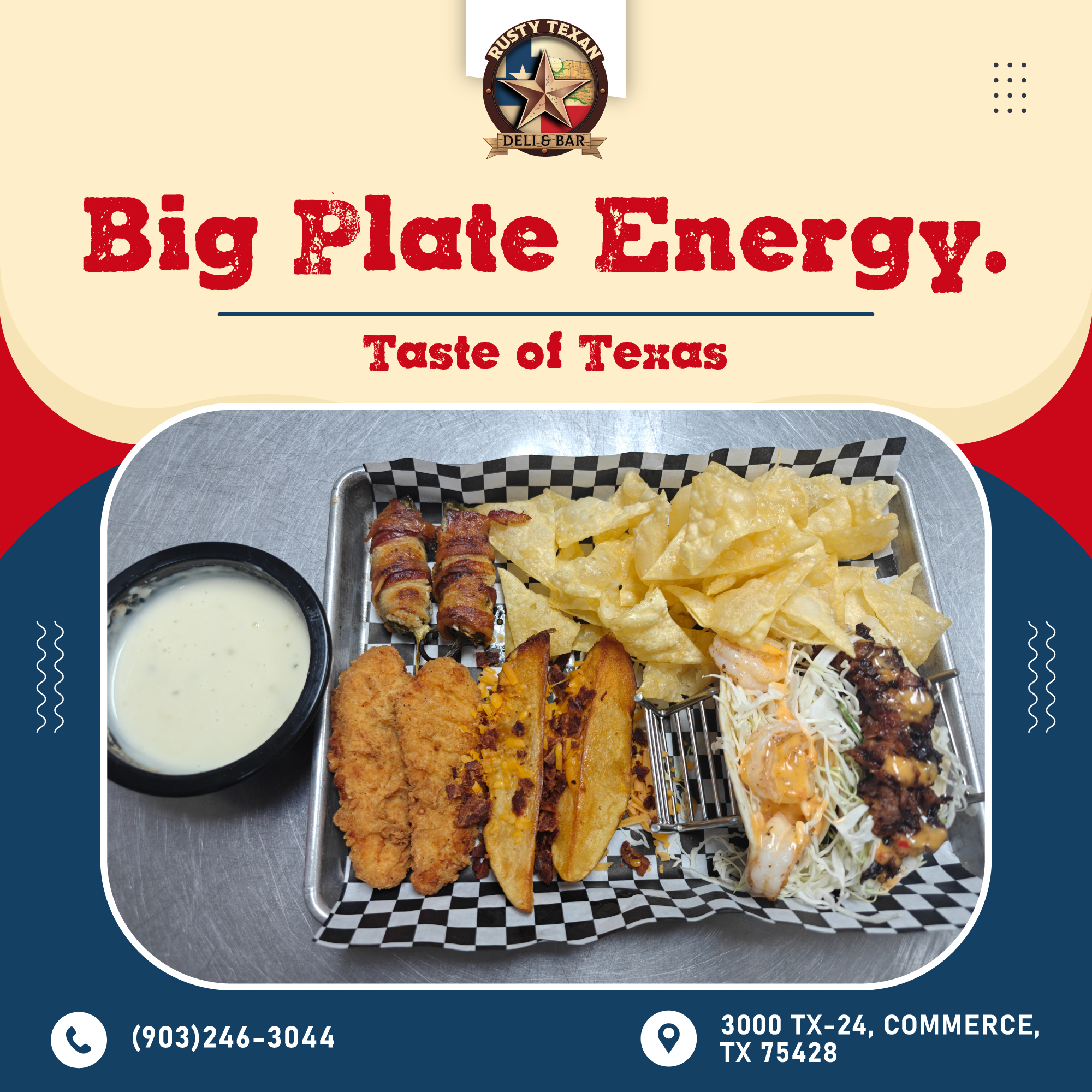 Rusty - Bring your appetite and your Texas pride — it’s time for some ...