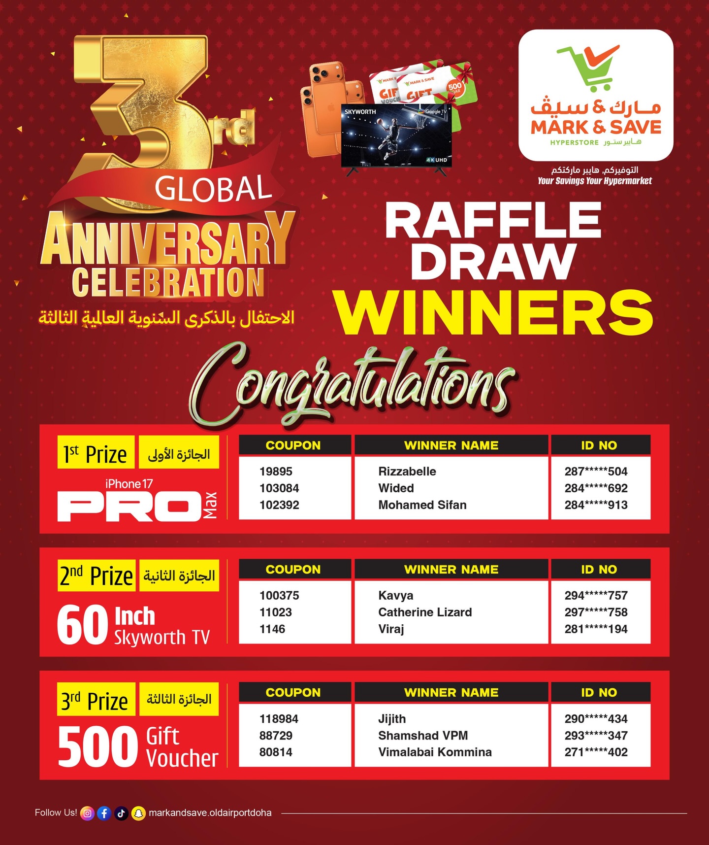 Mark - 🎉 Congratulations to all the lucky winners of our Shop & Win ...