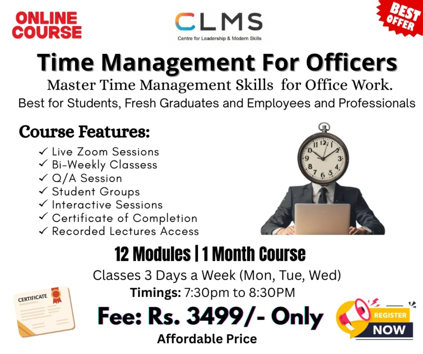 CLMS - Centre for Leadership & Modern Skills