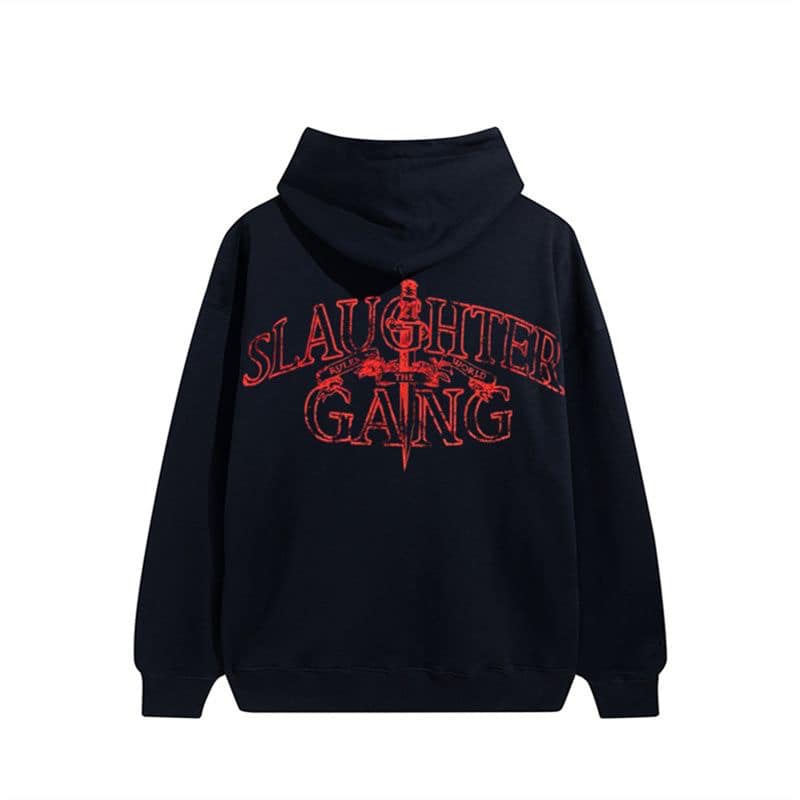 Corteiz X Slaughter Gang 21Savage Zip Up Hoodie💥🥷🏻