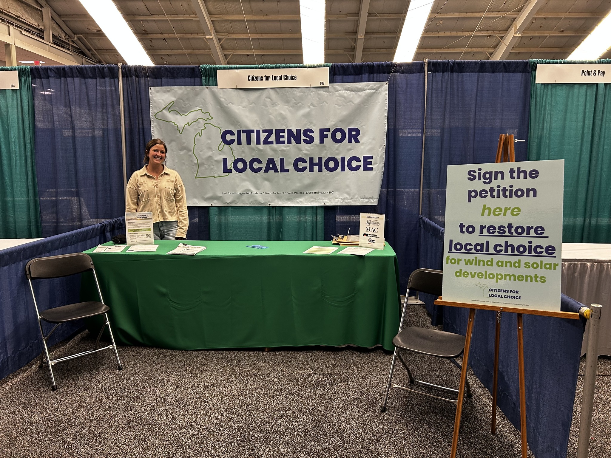 Our booth is all set up at the... - Citizens for Local Choice | Facebook