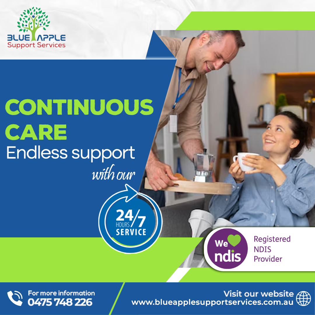 Blue - 🌟 Continuous Care, Endless Support! 🌼 At Blue Apple Support ...