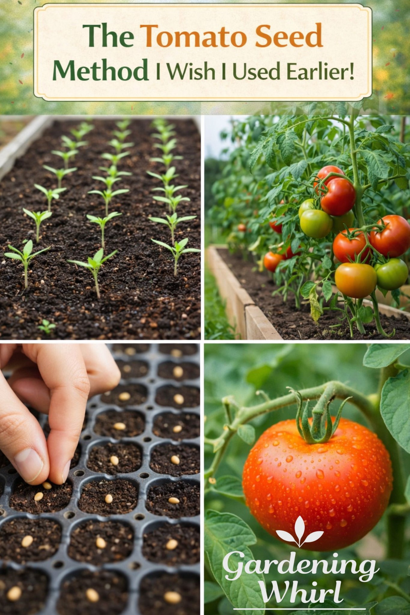 Gardening Whirl - 🍅 The Tomato Seed Method I Wish I Used... | Facebook