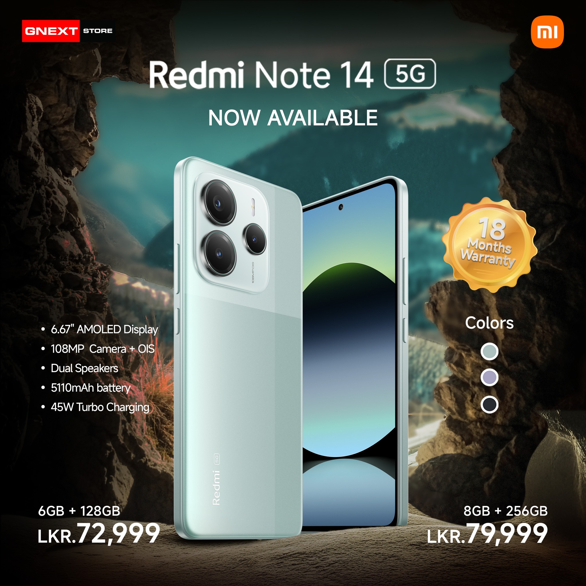 Gnext - The Redmi Note 14 5G is now available at Gnext store 🚀 Get ...