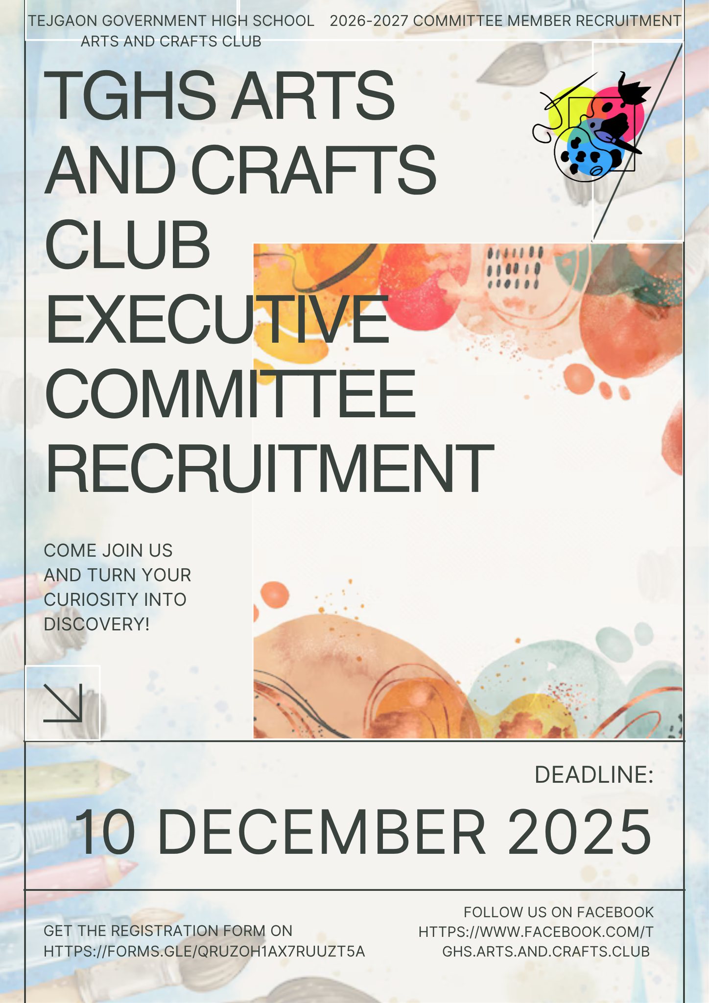 TGHS - 🎨 TGHS Arts & Crafts Club Executive Committee 2026–2027 ...