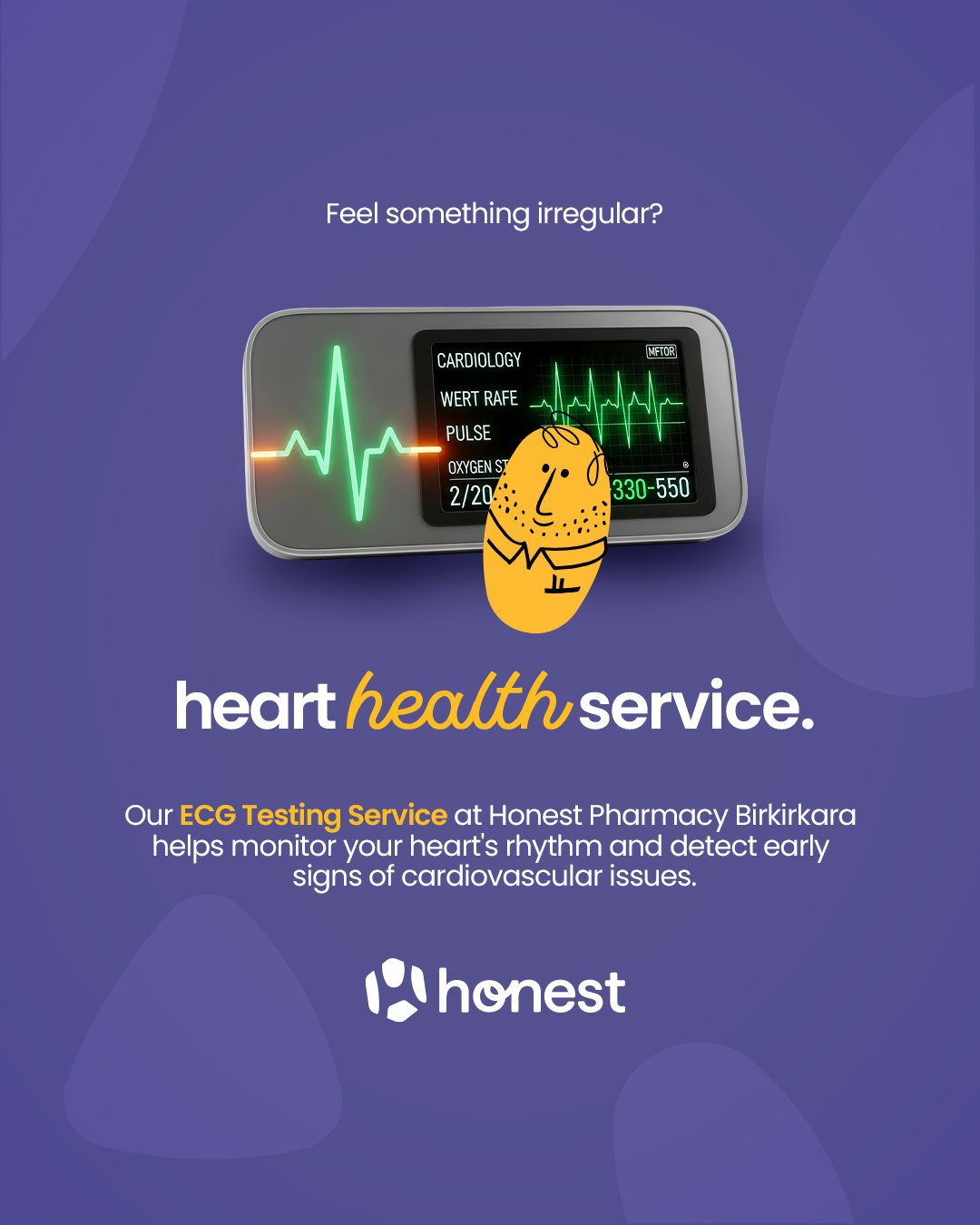 Honest - Know your rhythm 💞 Feel something irregular? Our ECG Testing ...