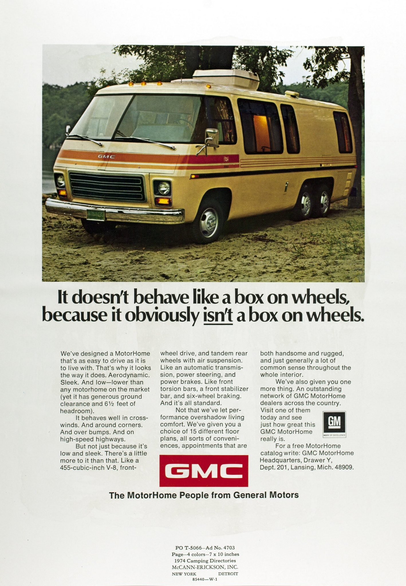 ジョー GMC motorhome history and engineering