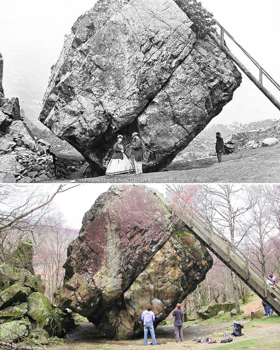 Then & Now GB - The Bowder Stone, weighing around 2,000... | Facebook