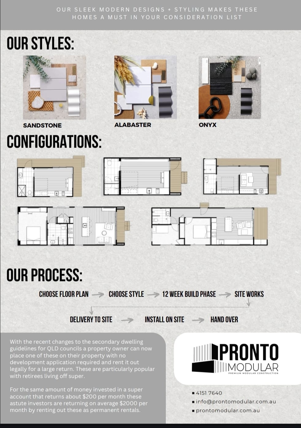 Pronto Modular | Bundaberg QLD