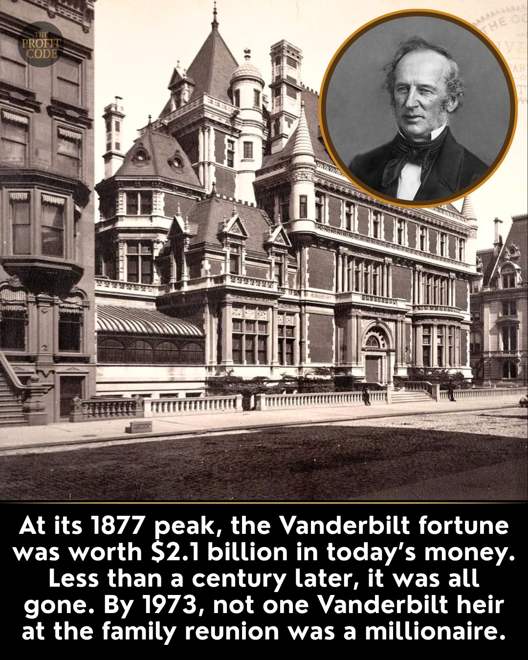 The Profit Code - The Vanderbilt dynasty was once the... | Facebook