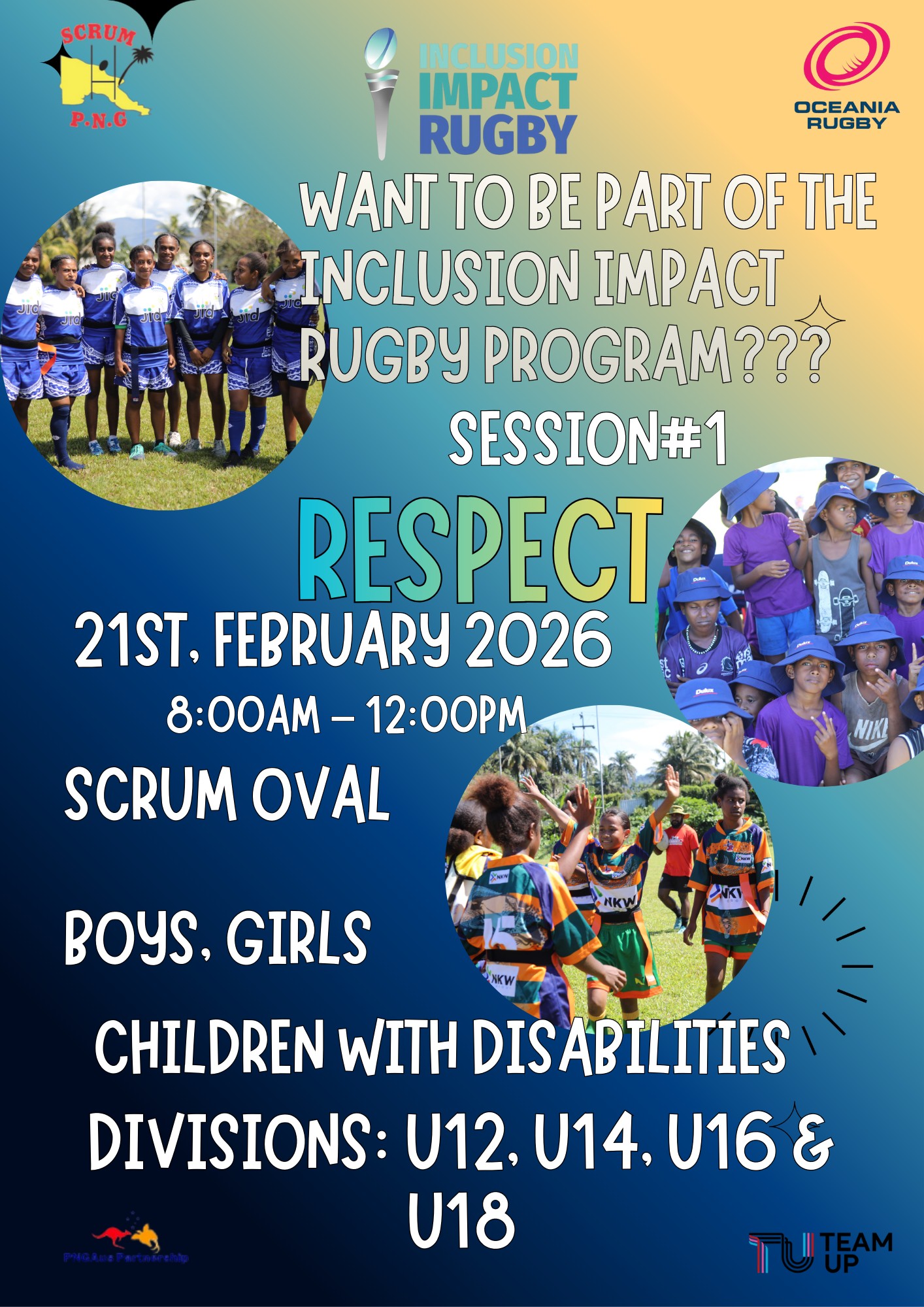 Join Us for a New Era... - PNG Inclusion Impact Rugby Program | Facebook