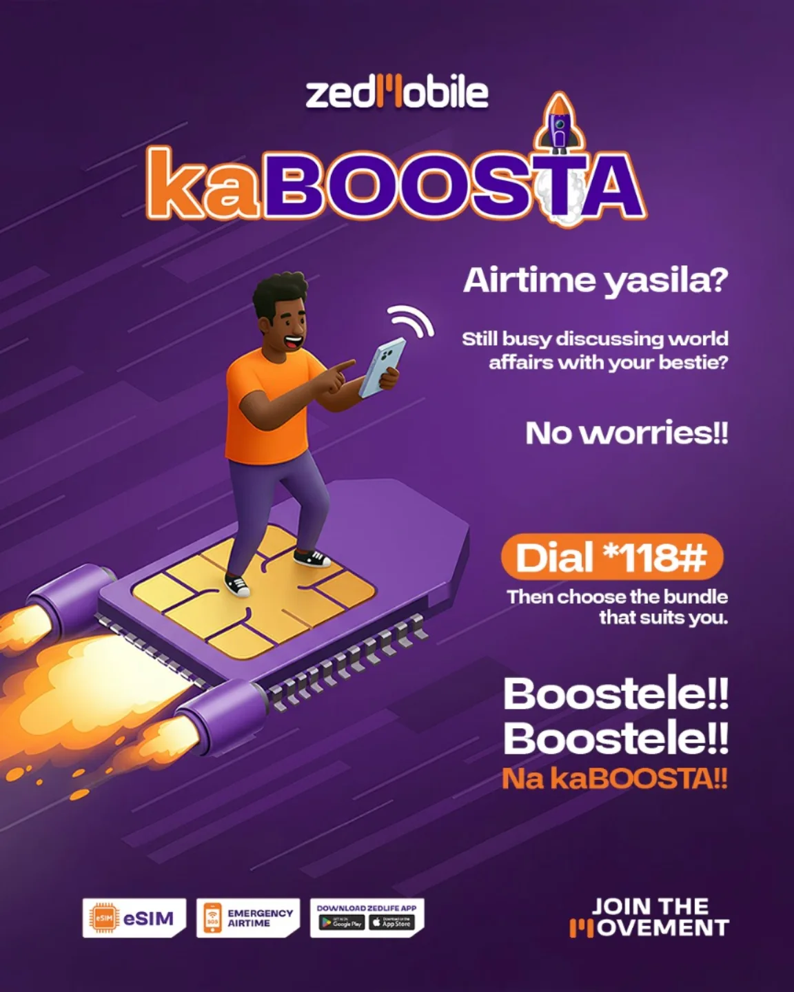 ZedMobile - Stay connected with ZedMobile's kaBOOSTA! Need more airtime ...