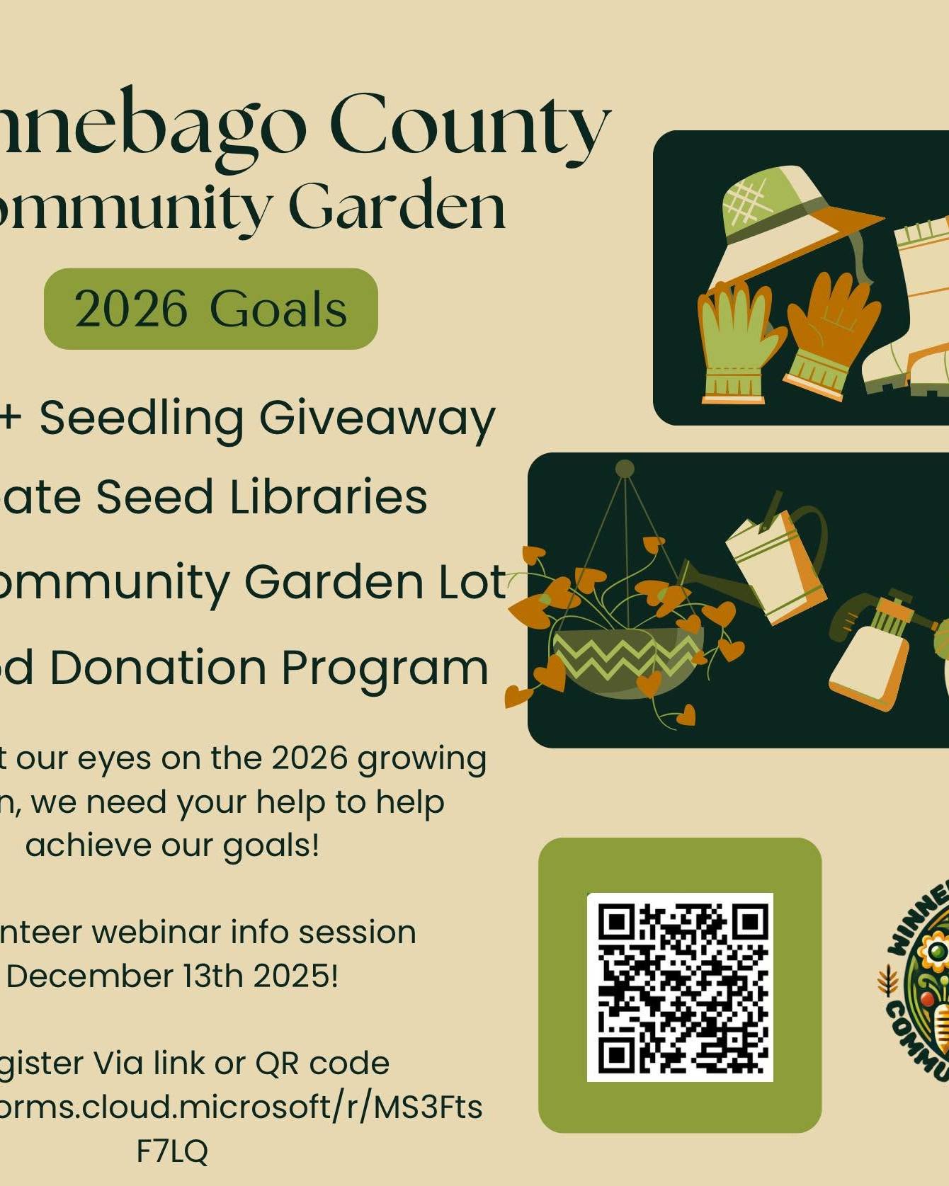 Winnebago - We are getting ready for the 2026 gardening season!We are ...
