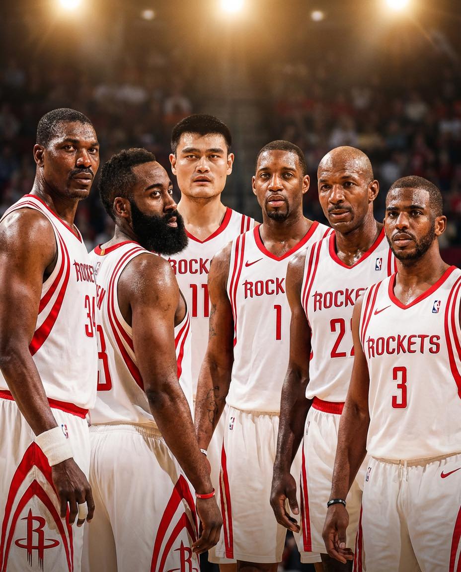 King - Top 8 Houston Rockets Players of All Time 🔥🚀 1️⃣ Hakeem Olajuwon ...