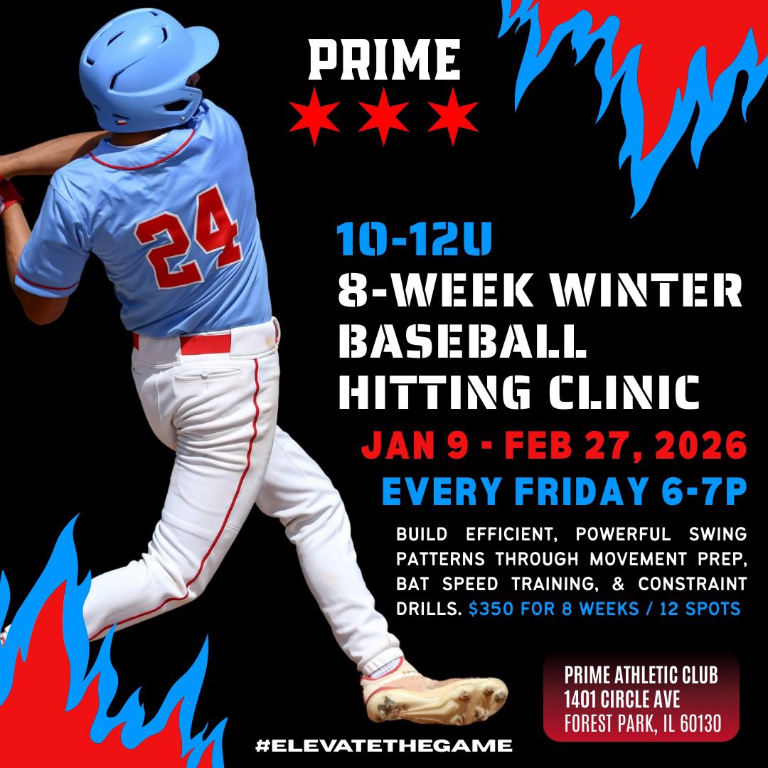 Prime - WINTER 2026 BASEBALL TRAINING IS HERE! Prime Athletic Club’s ...
