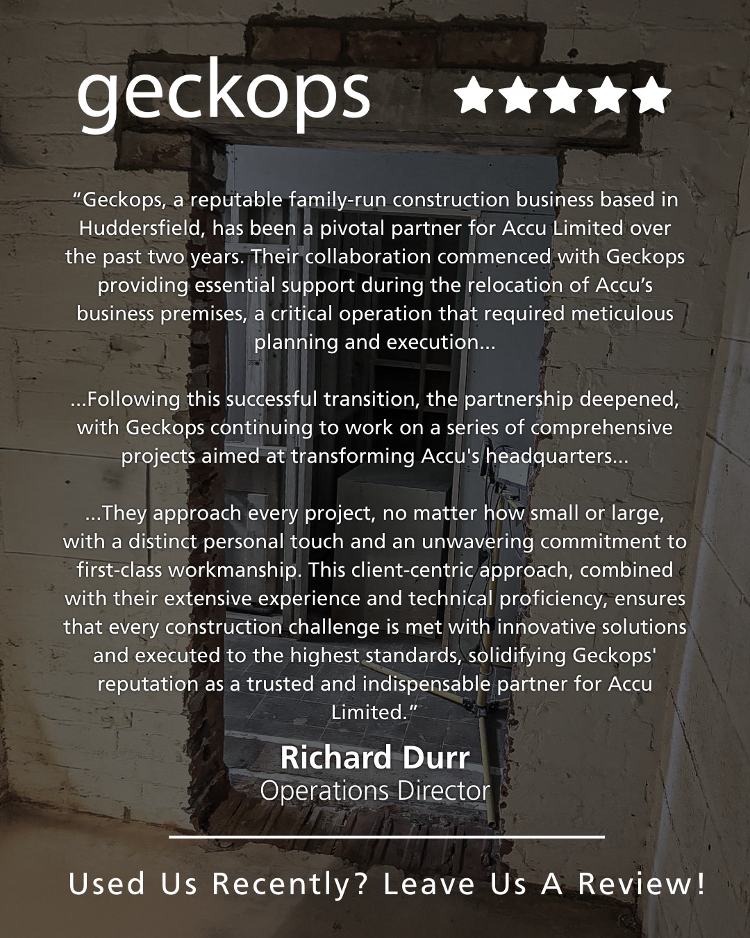 geckops - We’re proud to have built a strong and ongoing partnership ...