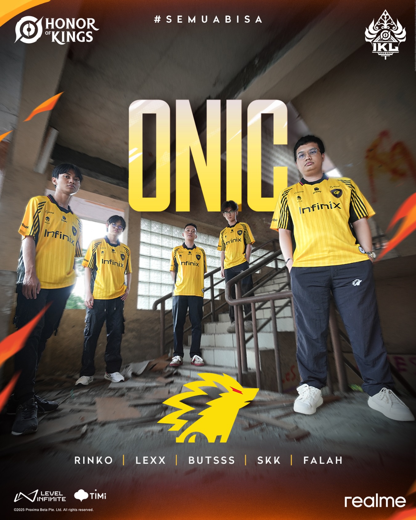Honor - @onic.esports FULL ROSTER 🟡 Here we go new era for Onic has ...