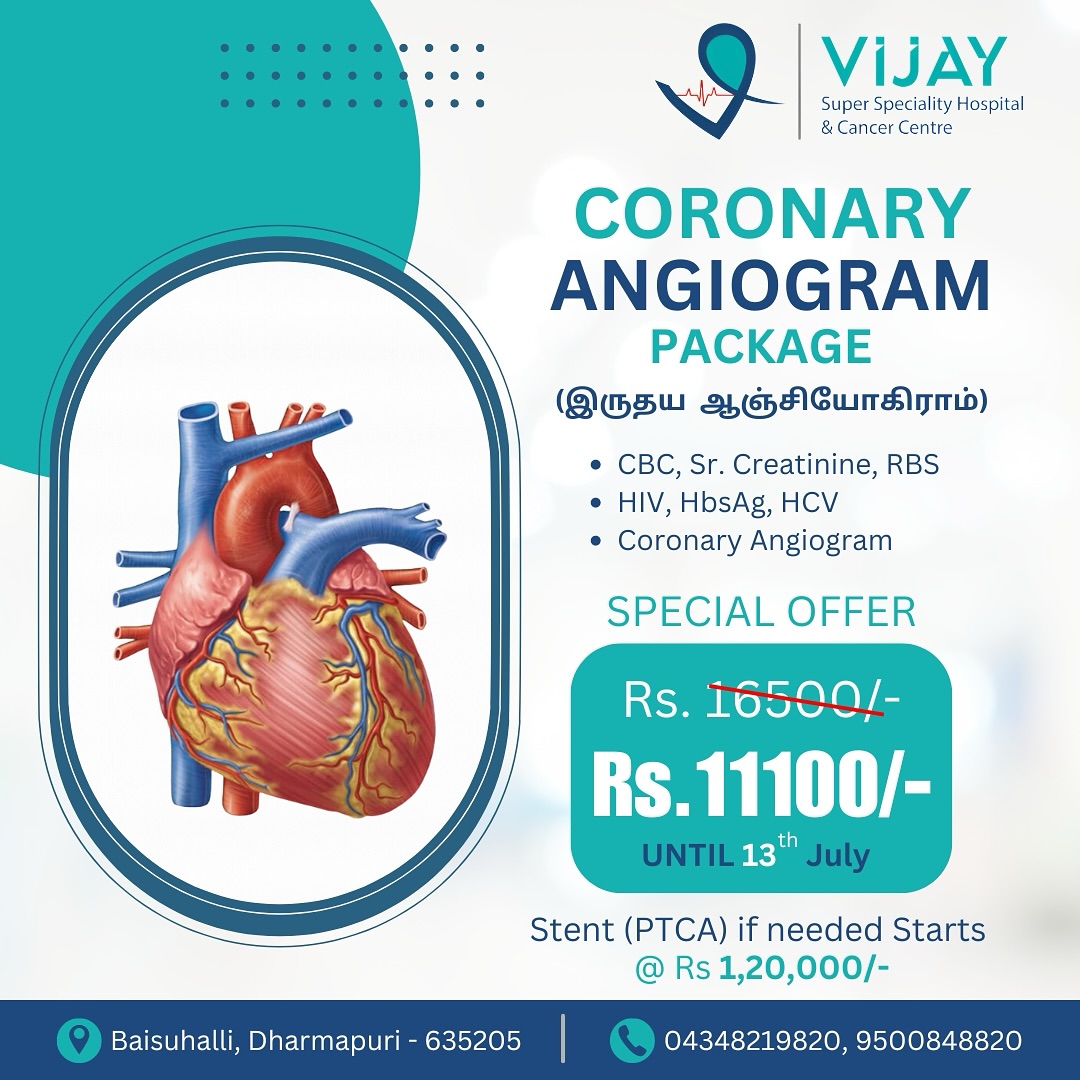 Coronary... - Vijay Super Speciality Hospital & Cancer Centre