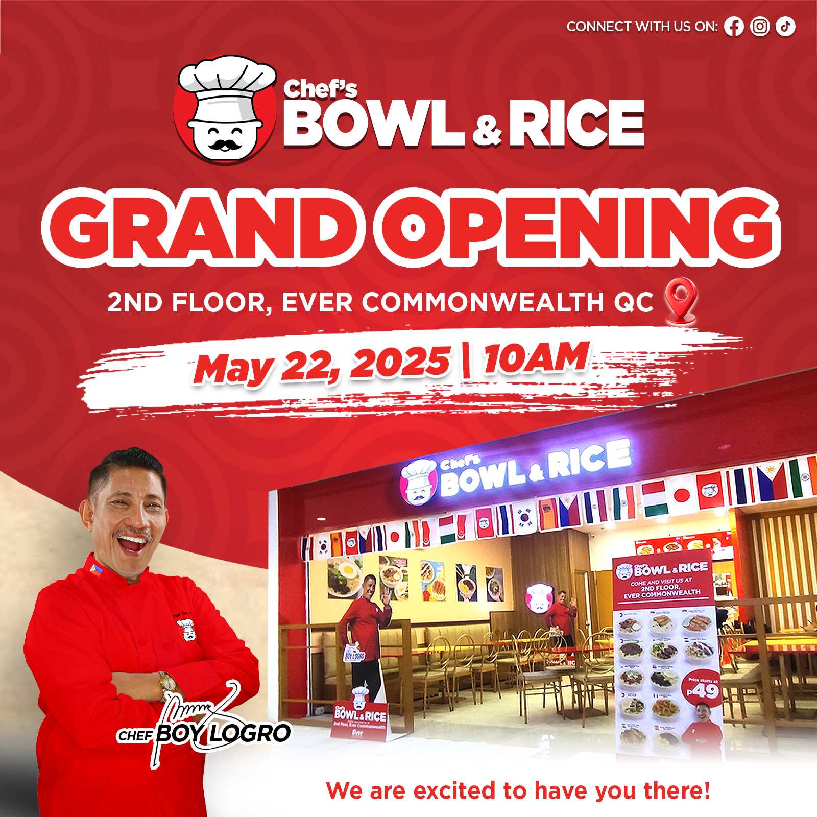 Chef's - GRAND OPENING ALERT! Ready, set, rice! After a warm-up run, it ...