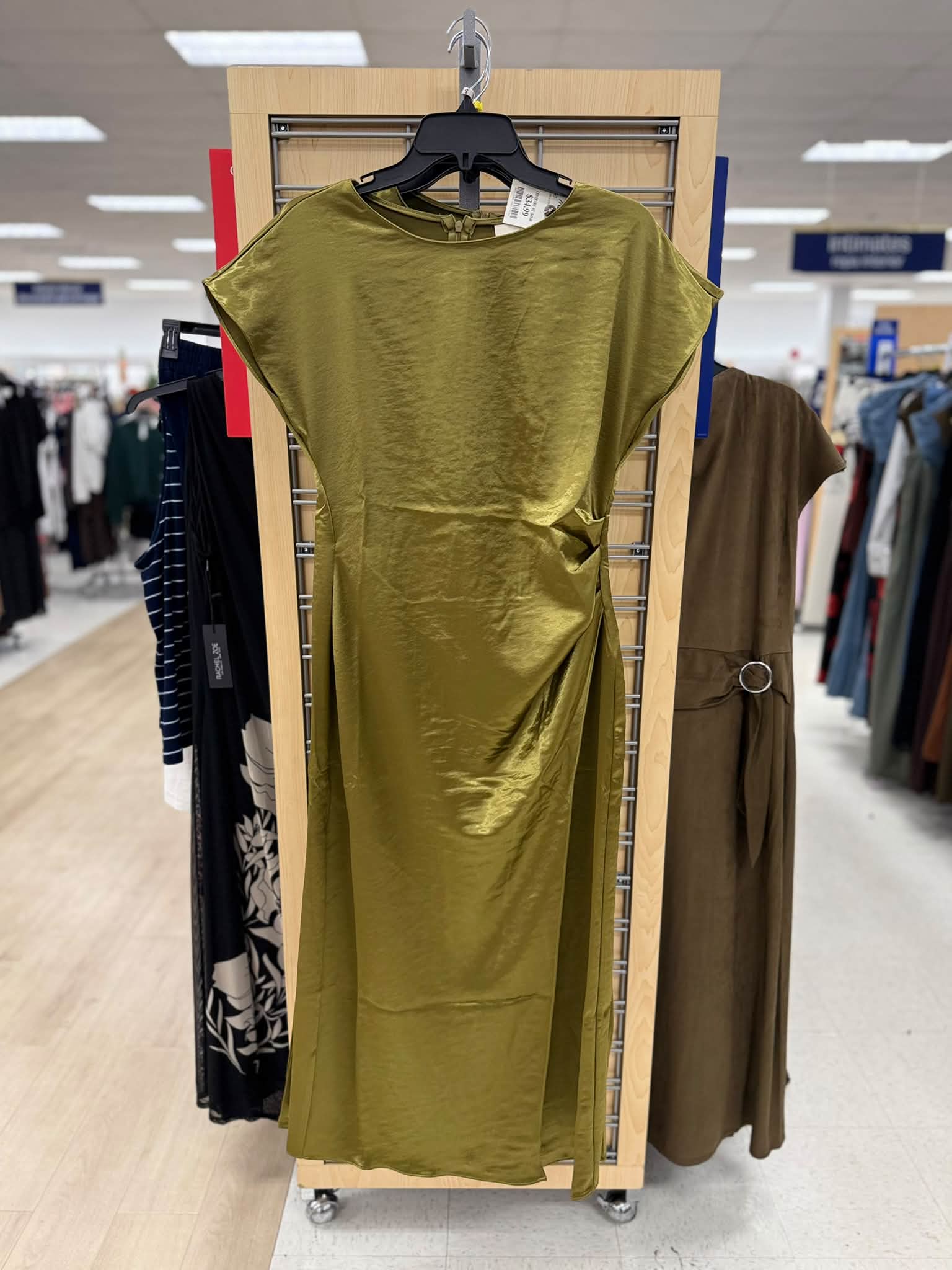 green dress marshalls ✨ Satin dresses are everywhere at right now. They're such a beautiful and elegant option. #Marshalls #SatinDresses #ElegantStyle #DressInspiration #FashionFinds Tiktok
