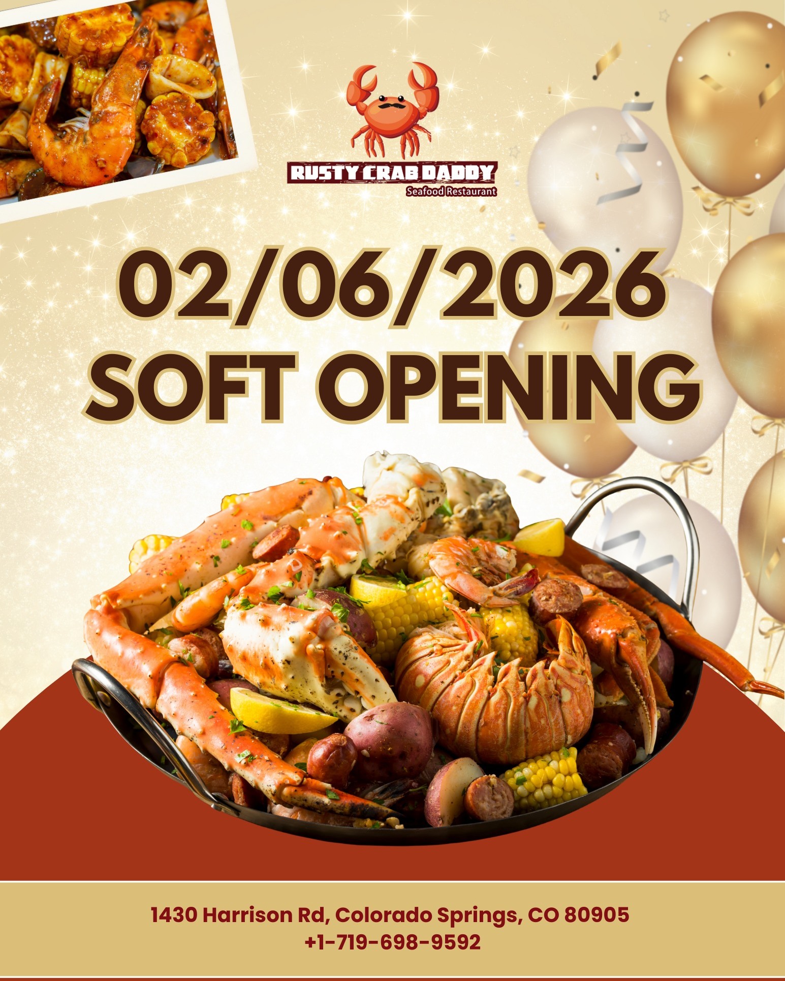 🔥🦐 Colorado... - Rusty Crab Daddy Seafood Restaurant And Bar | Facebook