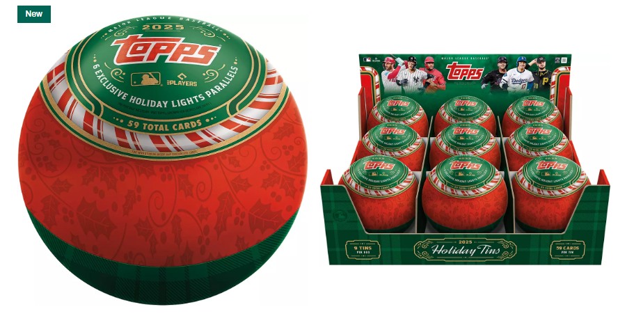 What are the 2025 Topps Holiday Baseball Santa versions?