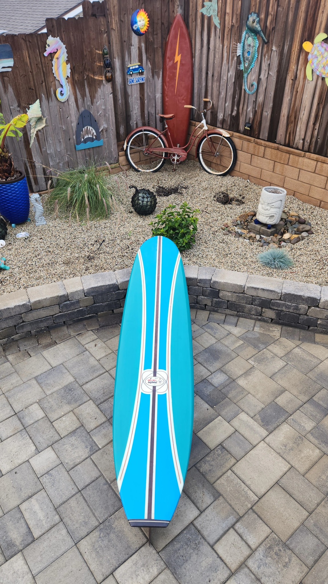 Rick surfboard shaped by Phil Becker in 1966