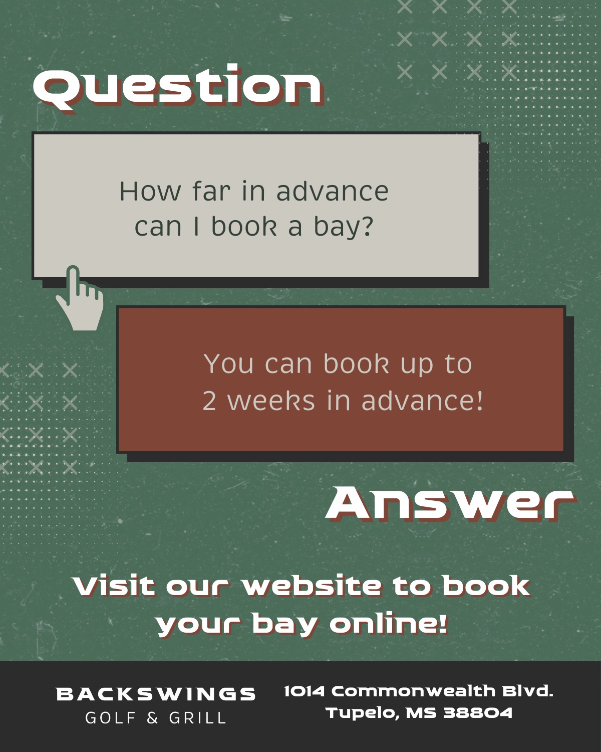 Backswings - We want to answer all your questions! Here is one of our ...
