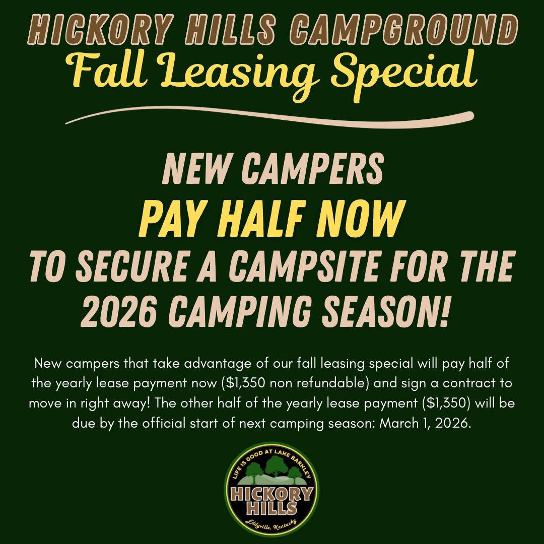 Hickory Hills Campground, Eddyville KY