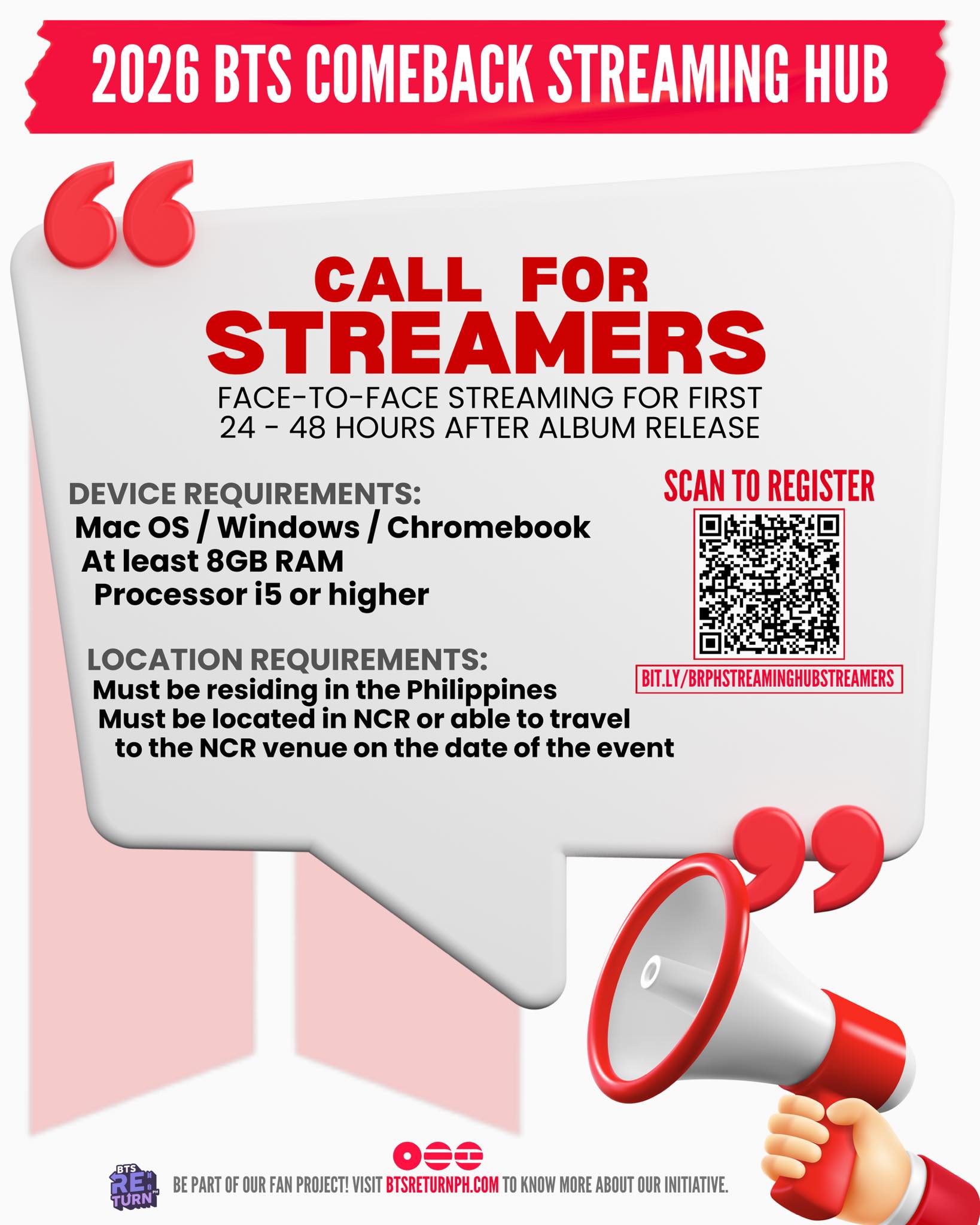 BTS RE:Turn PH - 🚨 PH ARMY STREAMERS, THIS IS THE MOMENT 🚨... | Facebook