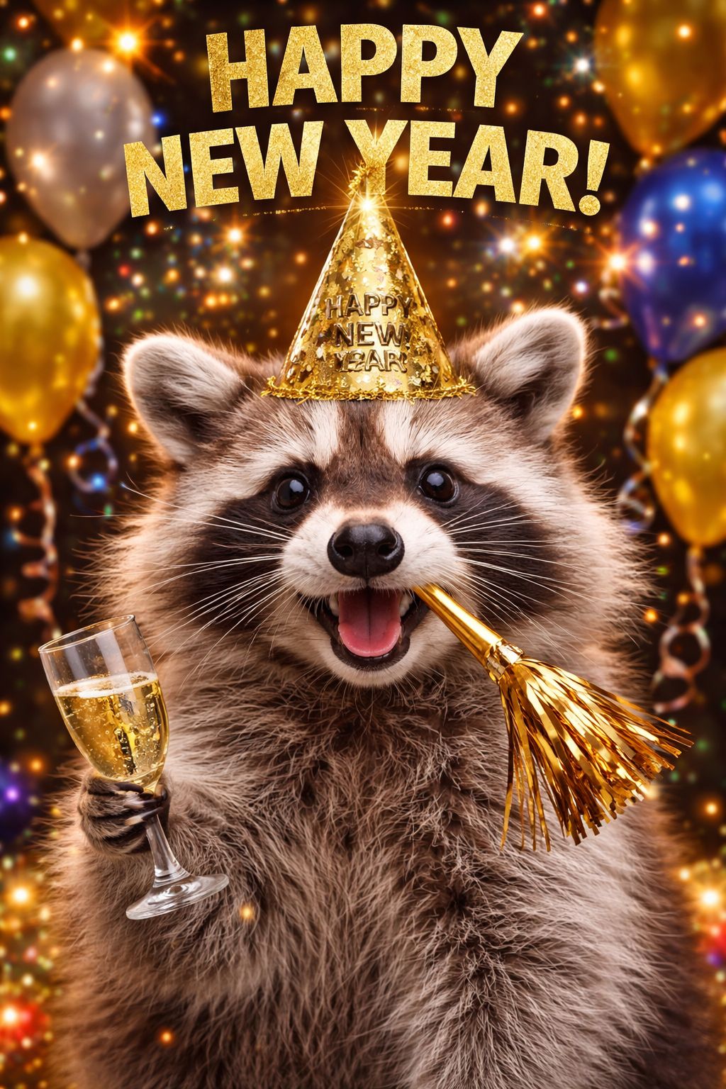 Happy New Year 🎆🥰 - Raccoon Universe | Facebook