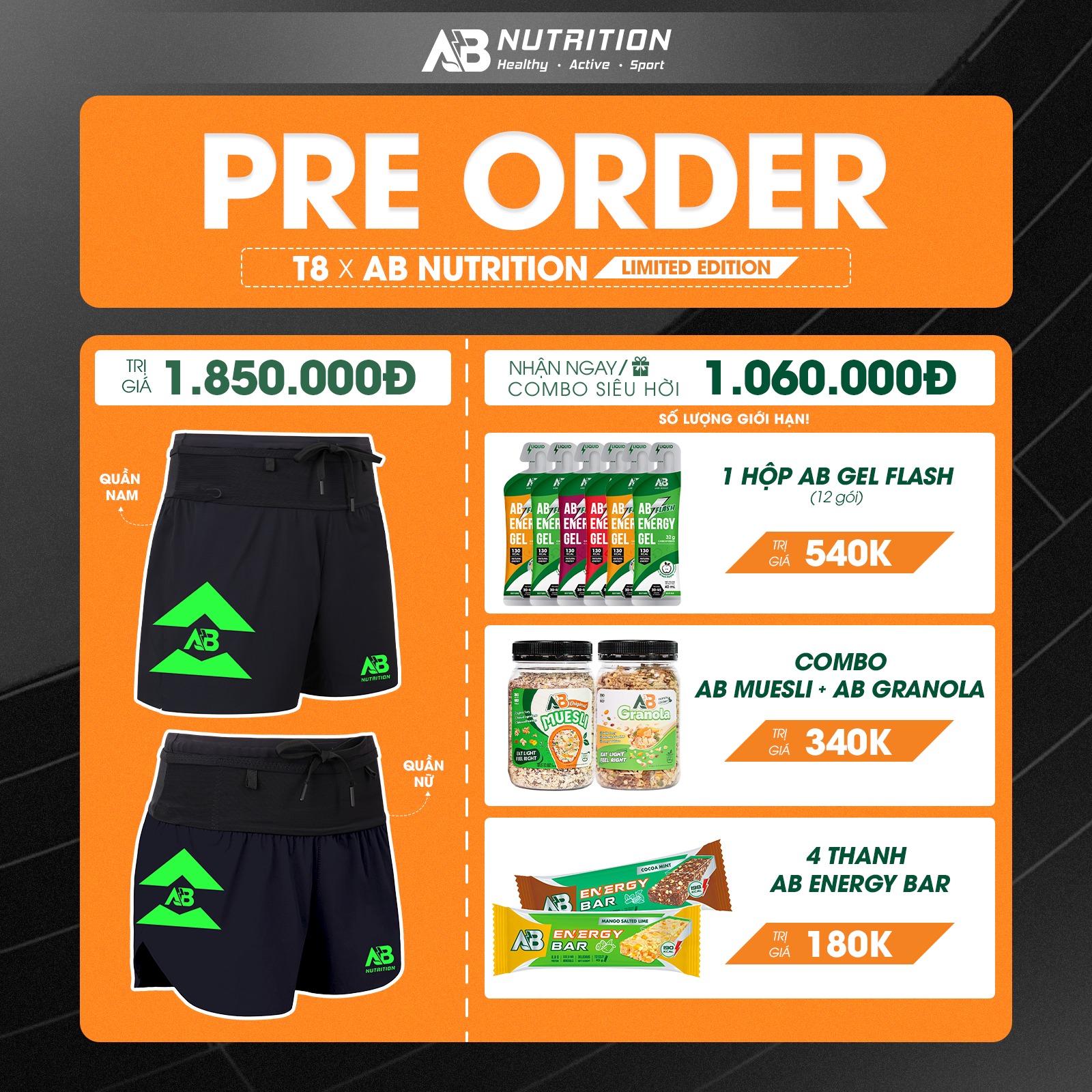 AB Nutrition - PRE-ORDER CHÍNH THỨC MỞ BÁN – T8 x AB... | Facebook