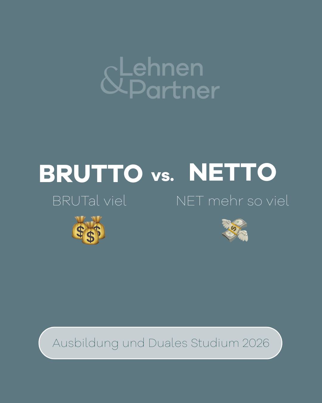 💸 BRUTTO vs. NETTO? BRUTal... - Lehnen und Partner | Facebook