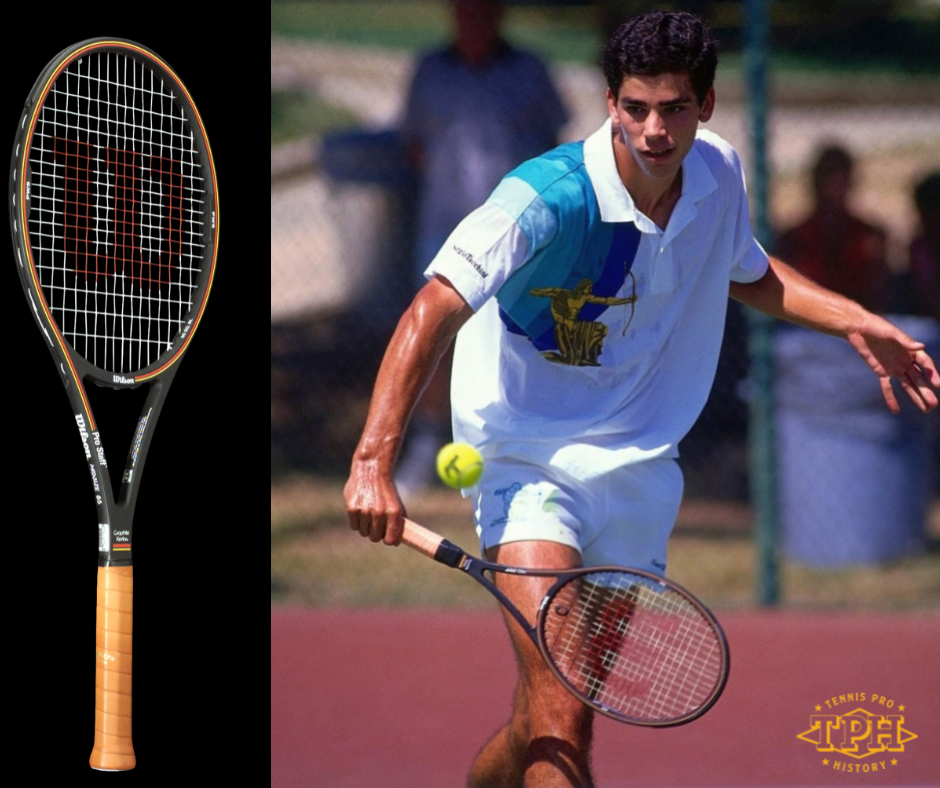 Pete Sampras and his Wilson Pro Staff 6.0