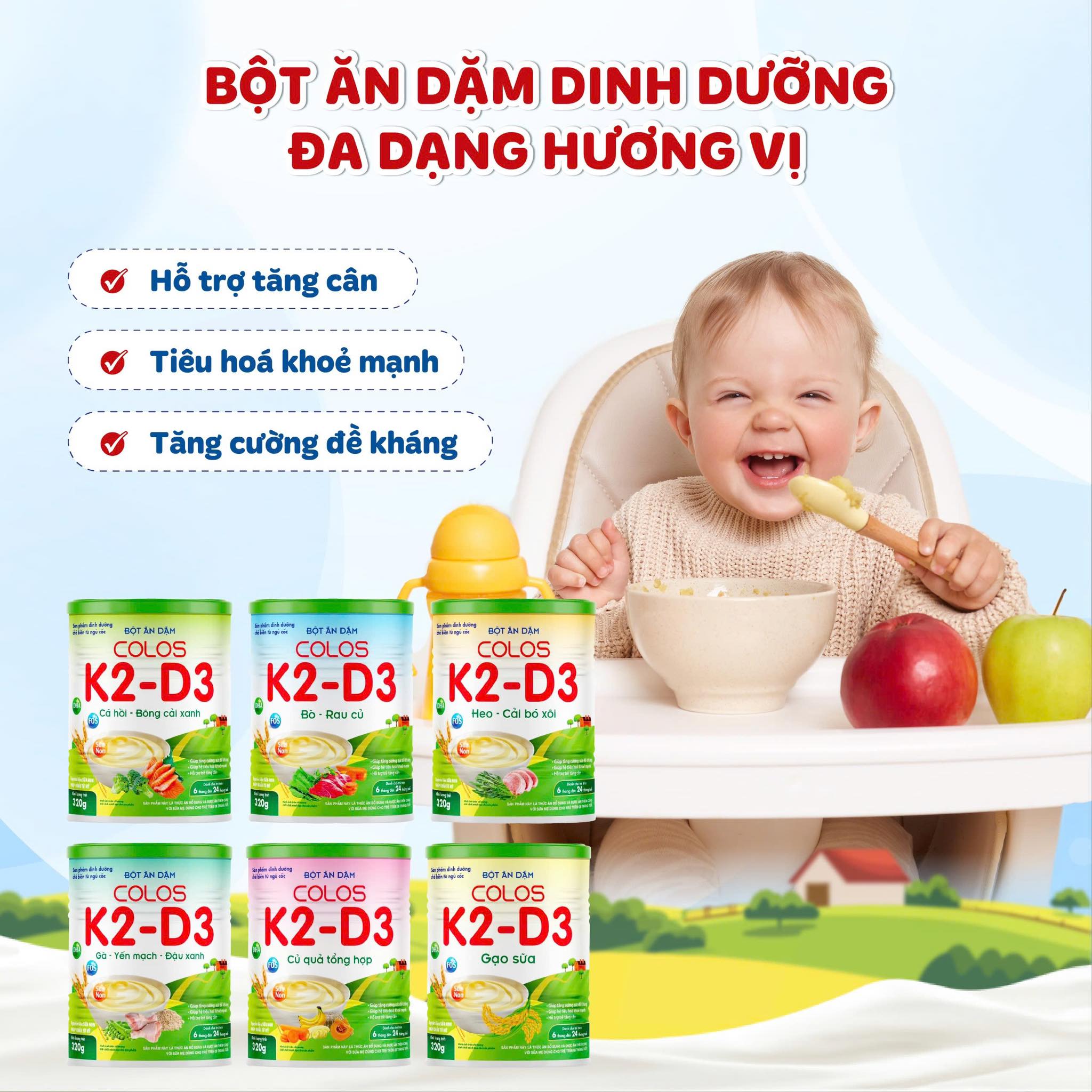 Sữa Dinh Dưỡng Colos K2-D3 | Hanoi