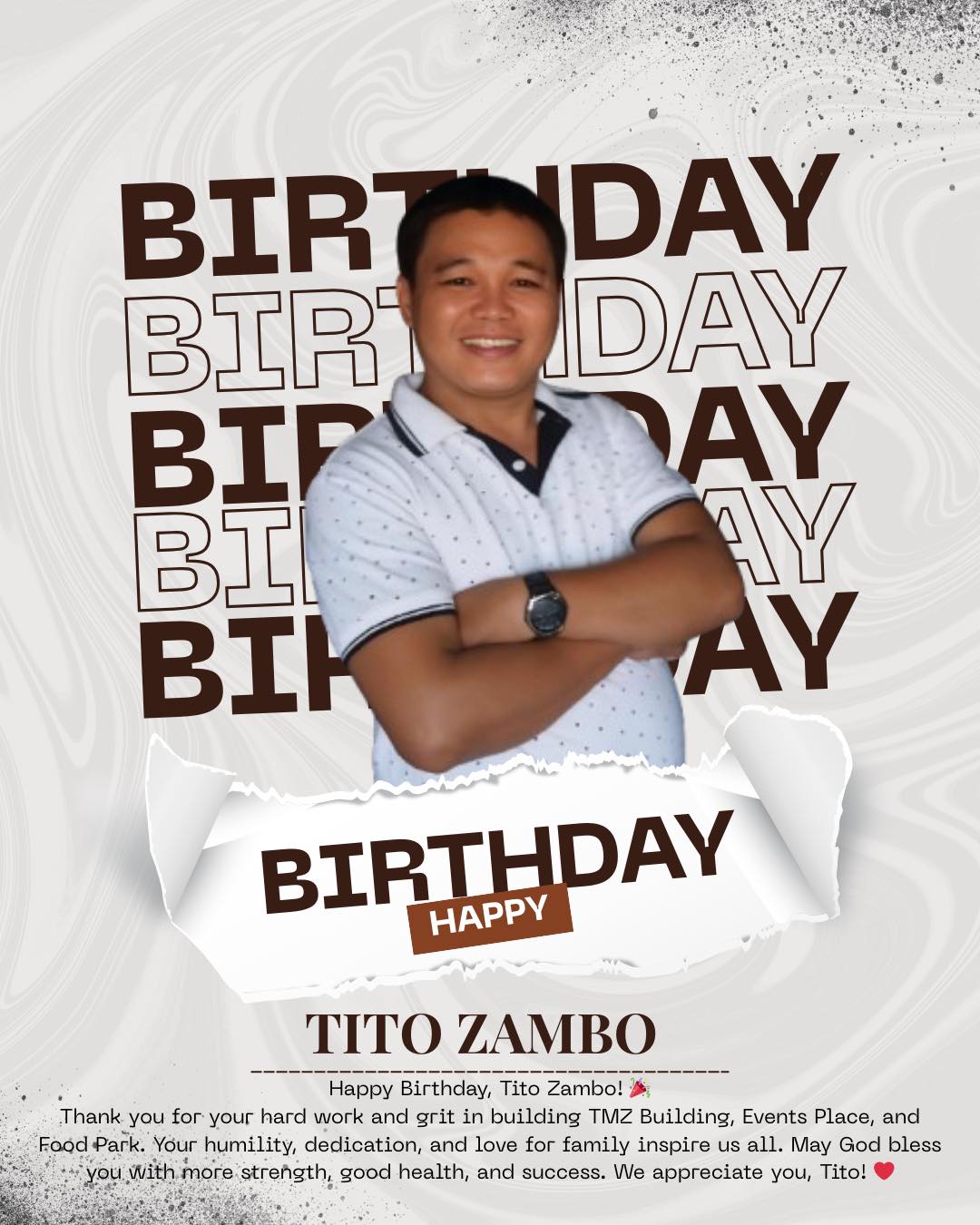 TMZ - 🎂🎉Happy Birthday, Tito Zambo! 🎉 🎂🥳 Thank you ️, Tito Zambo🥳 ️ ...