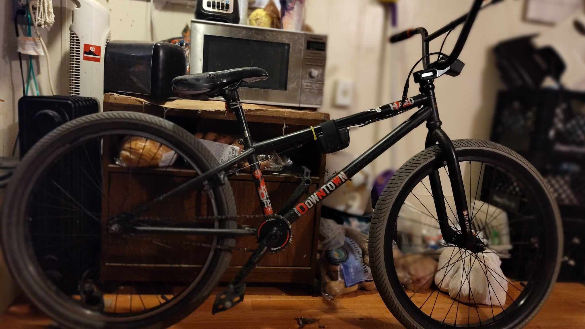 My 24-in Haro downtown BMX. I