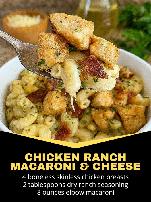 Simple - Chicken Ranch Macaroni and Cheese – Creamy, Cheesy, Bacon ...
