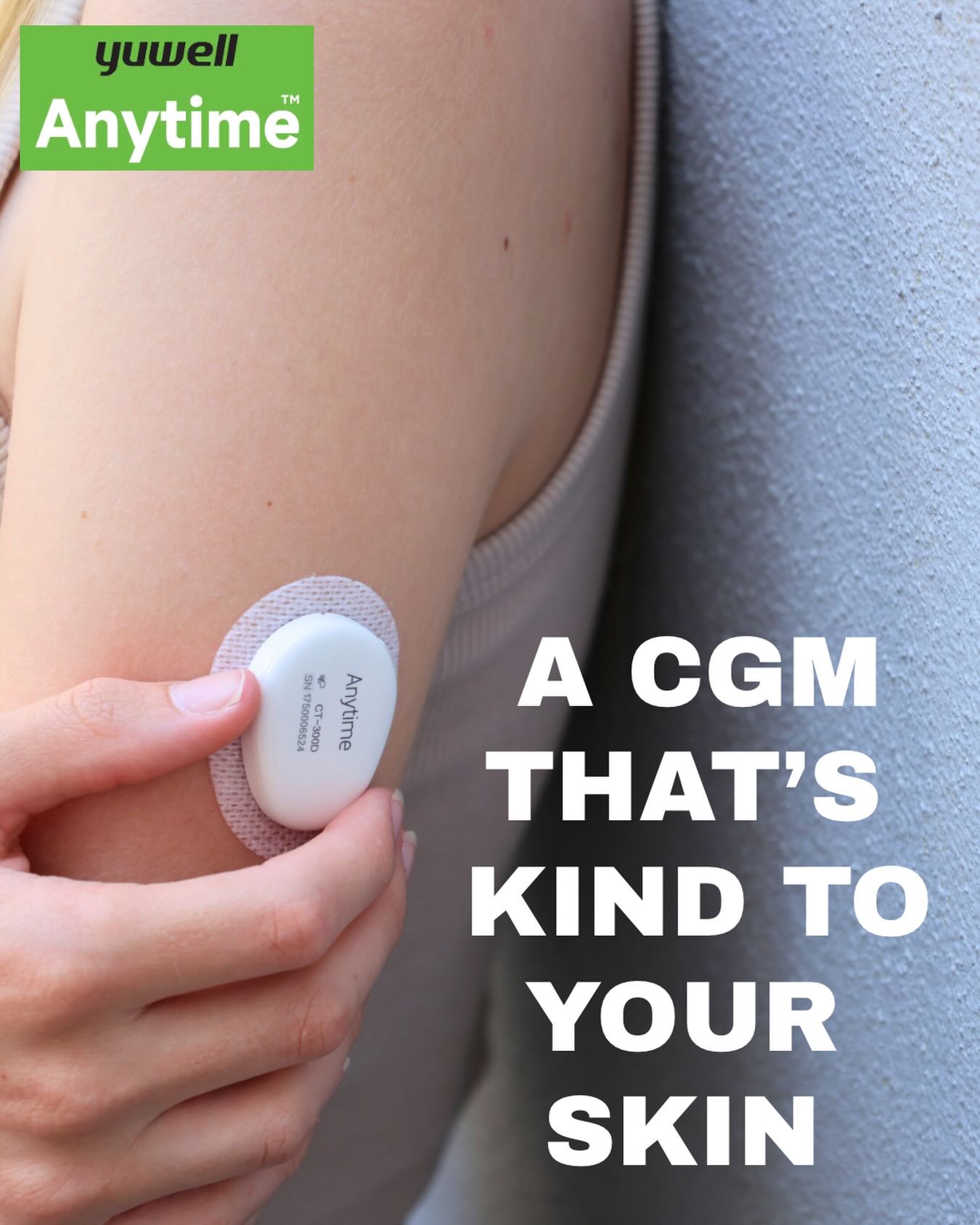 Curated visual reference: Picture Idea: Yuwell Gentle On Your Skin The Anytime Cgm Sensor Is