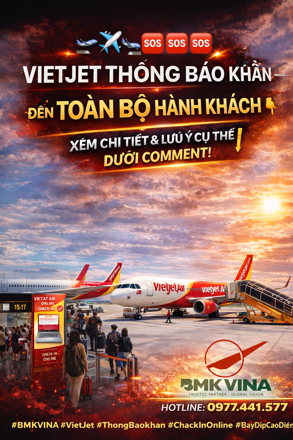 Tổng - 🚨 ️ VIETJET PHÁT THÔNG BÁO KHẨN – HÀNH KHÁCH BAY DỊP CAO ĐIỂM ...