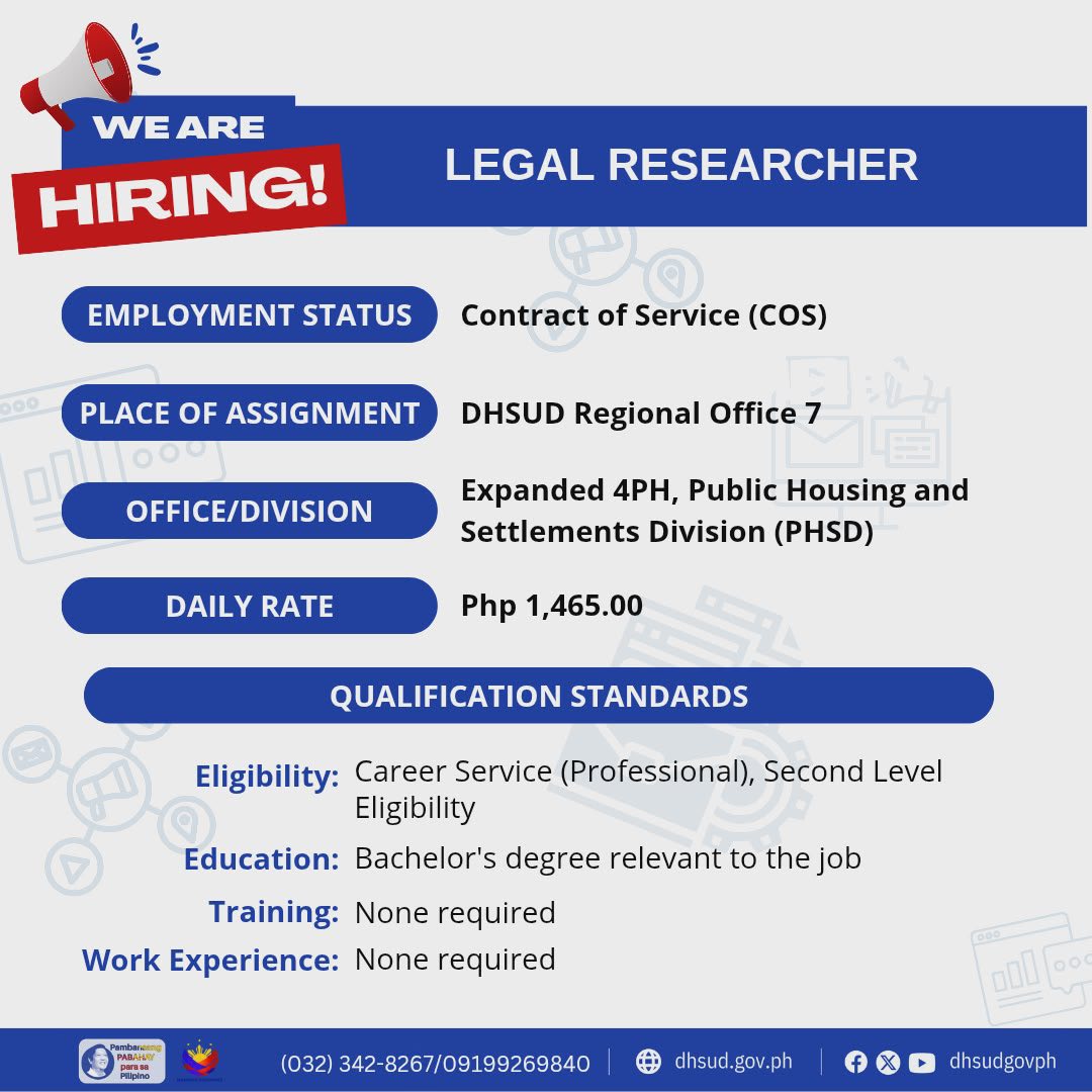 DHSUD Regional Office 7 added a... - DHSUD Regional Office 7