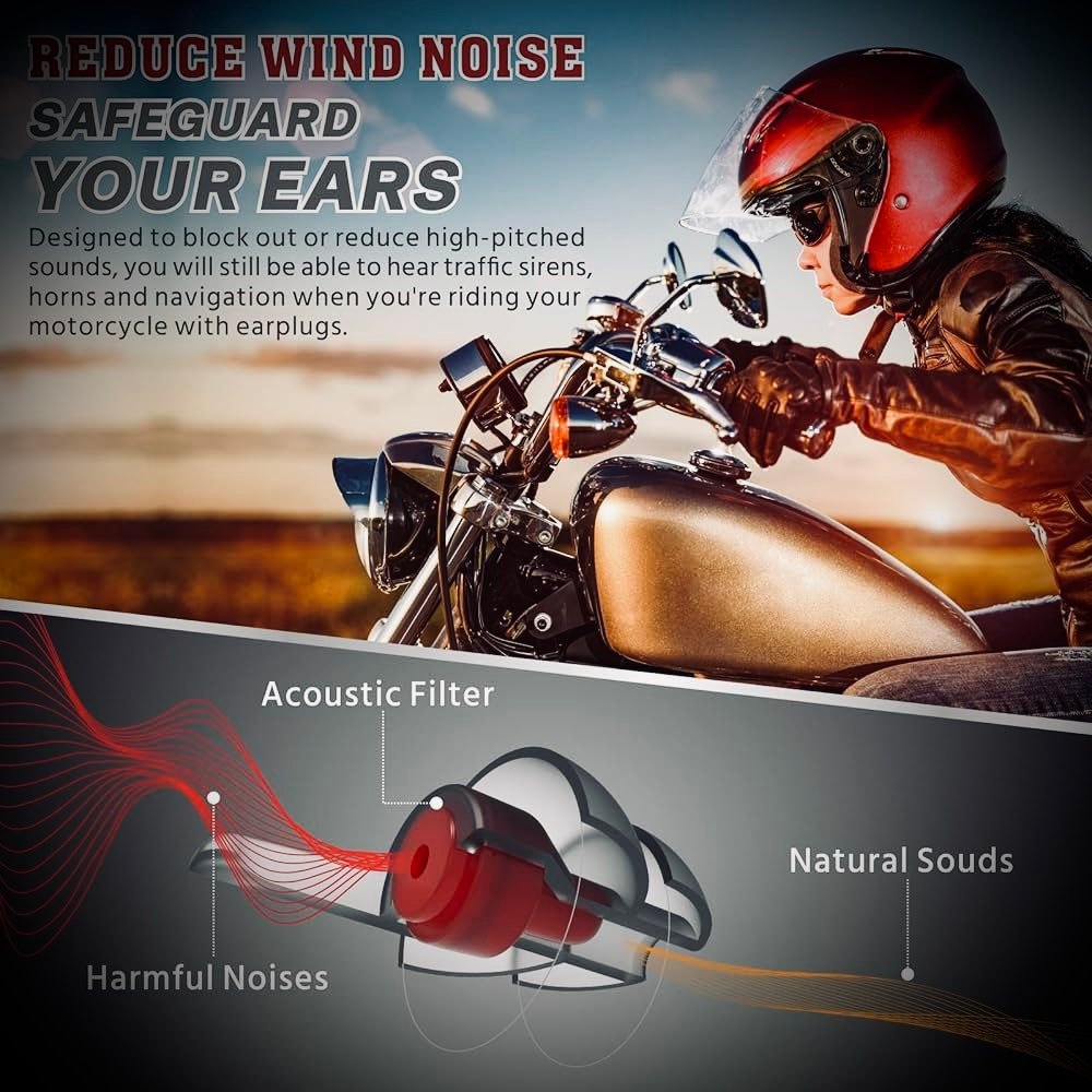 fitting motorcycle helmet over hearing aids Wind-Blox Focus Bike Pads, Ear Warmer, Helmet Wind Blocker for Audible Riding, Full Coverage Muffs for Biking and Cycling, : Automotive Each pair includes four sizes of hypoallergenic ear tips for a personalized Listening to Music on a