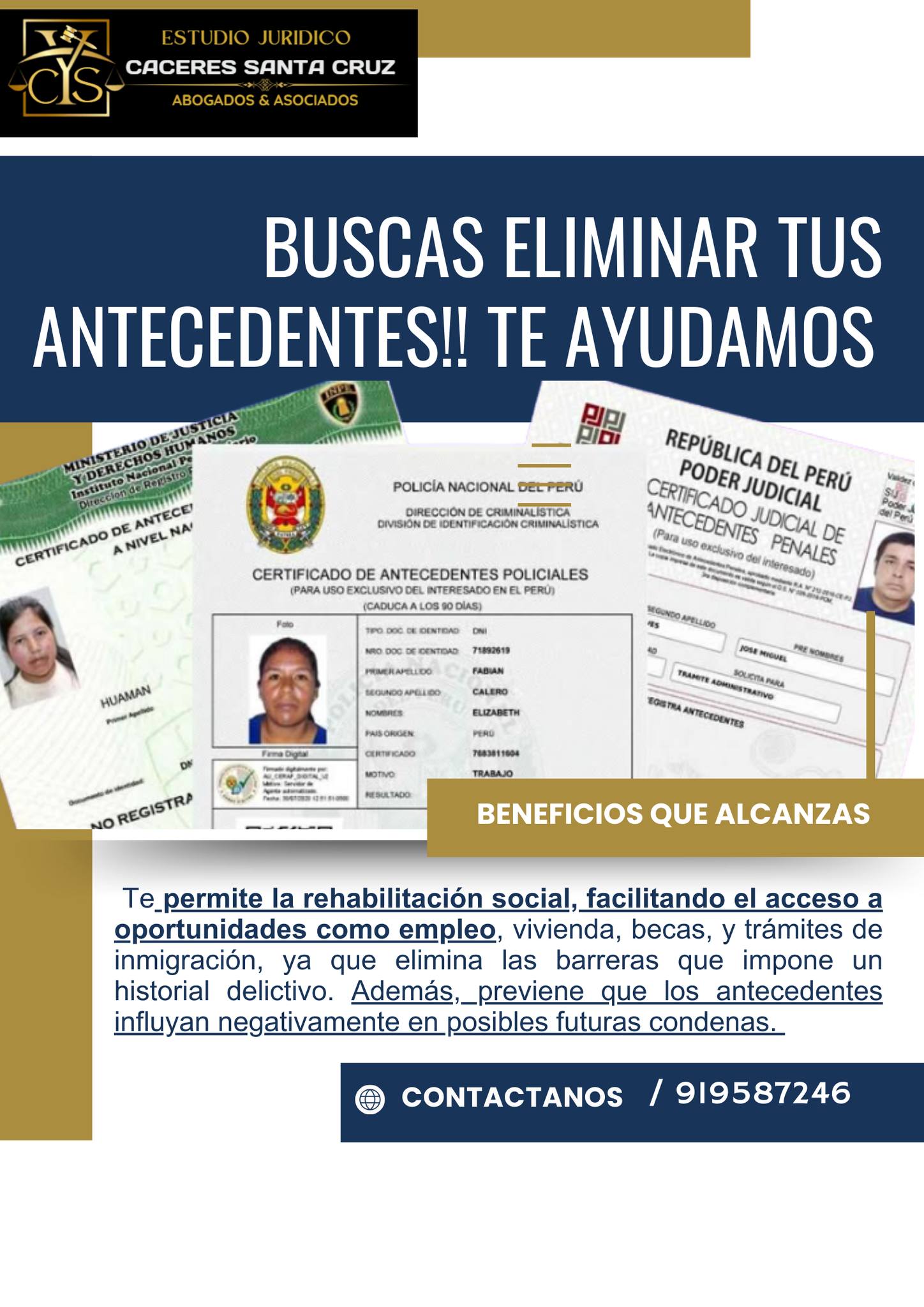 YCS. Abogados Asociados & Consultores PNP | Lima