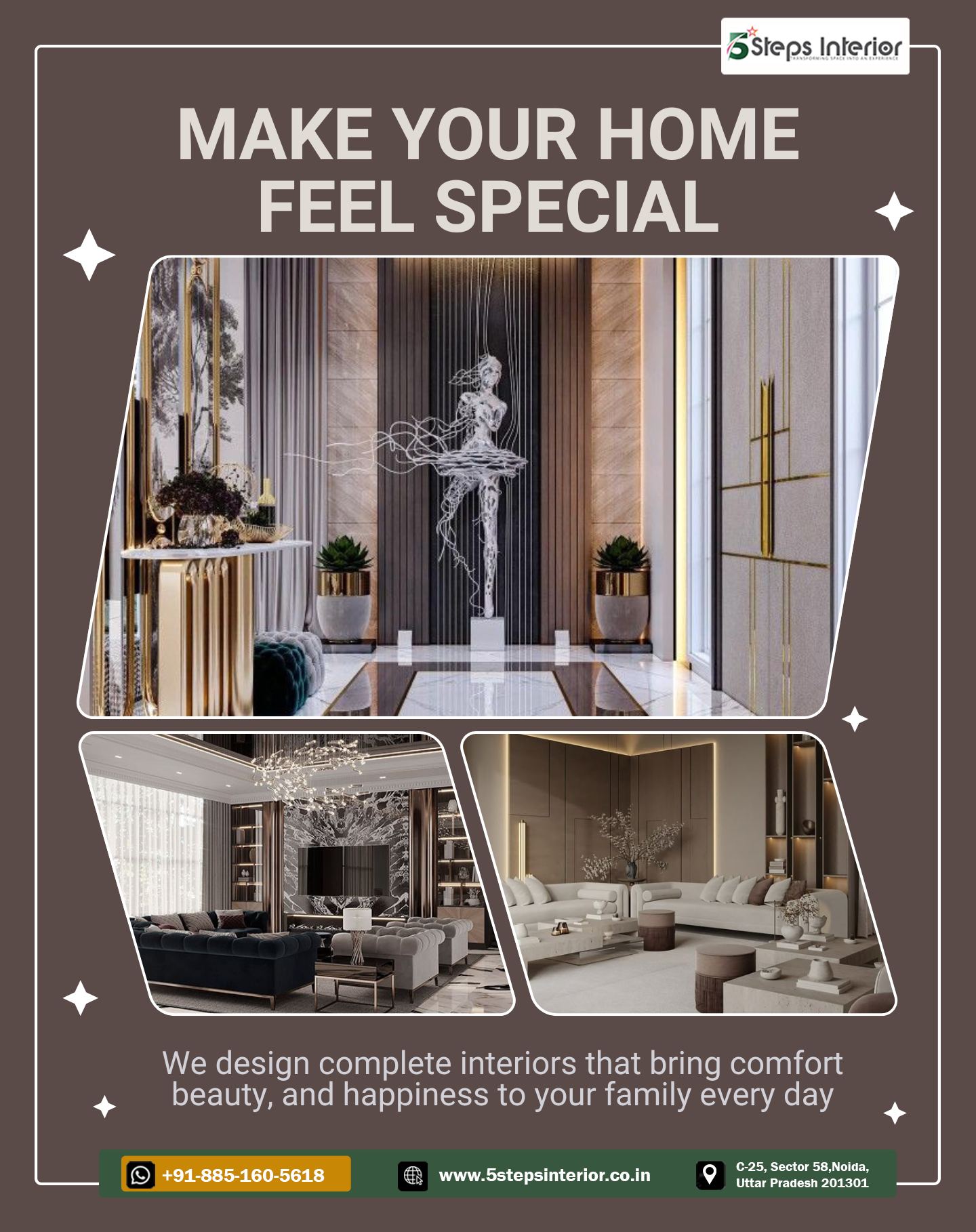 5 Steps - We design complete interiors that go beyond aesthetics to ...