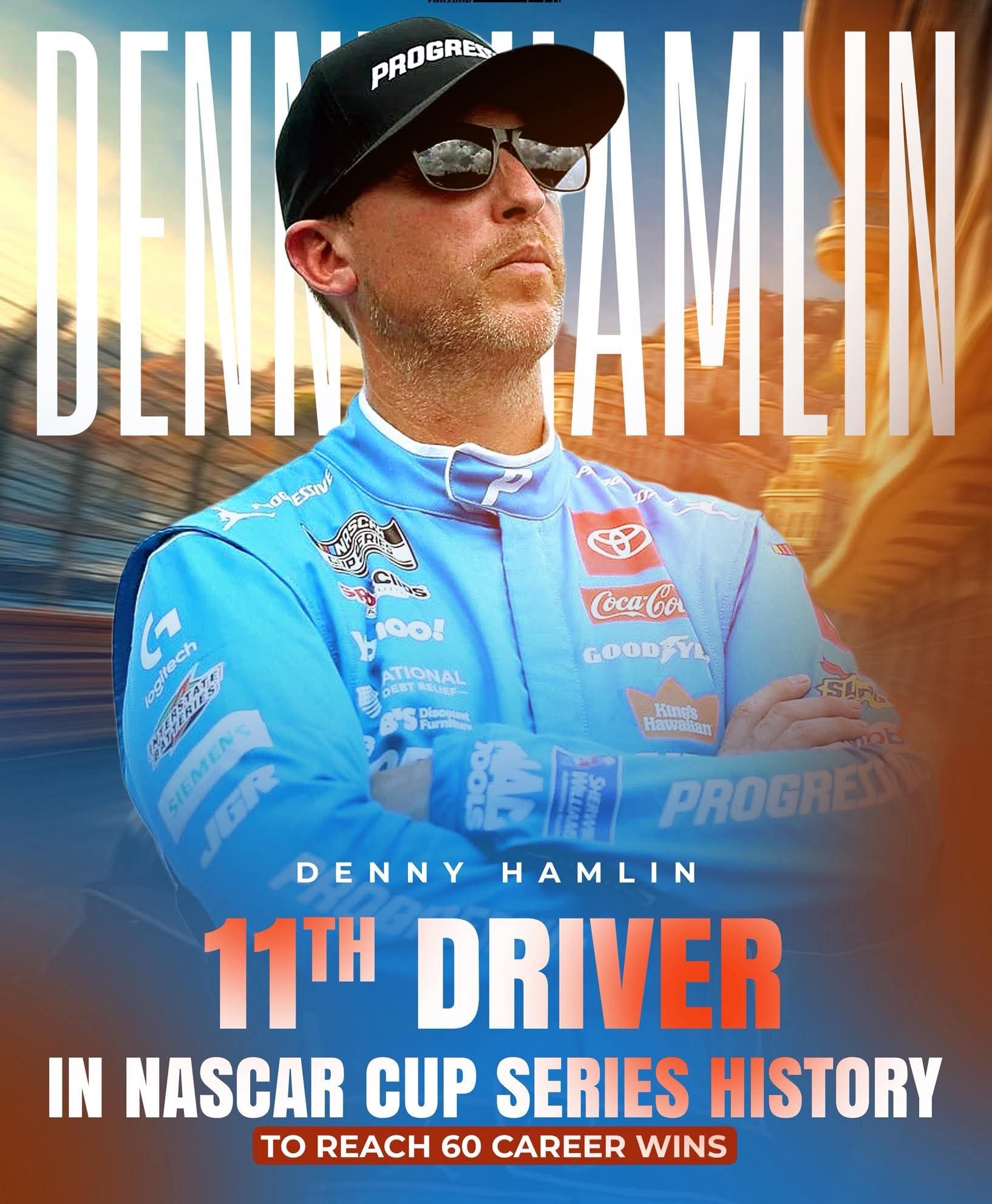 NASCAR & Racing Fans | Denny Hamlin wins at Michigan | Facebook