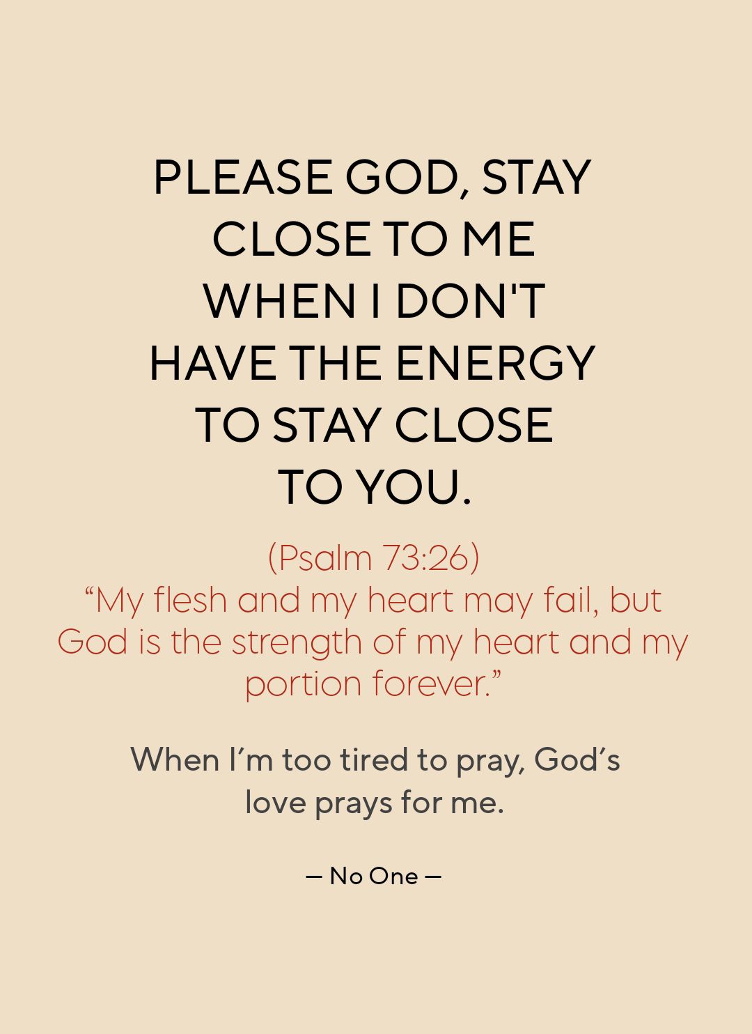 NO - Sometimes life feels heavy, and my soul feels tired. In those ...