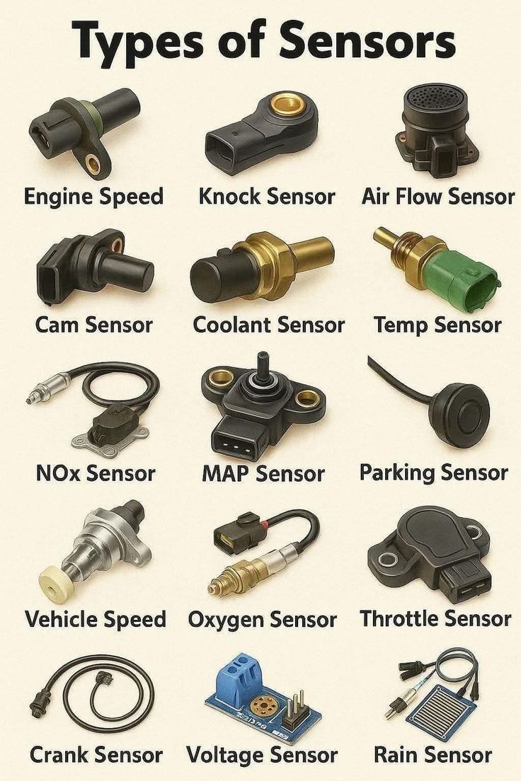 xiucheshimei - "🚗💡 Check out these types of sensors in vehicles! # ...