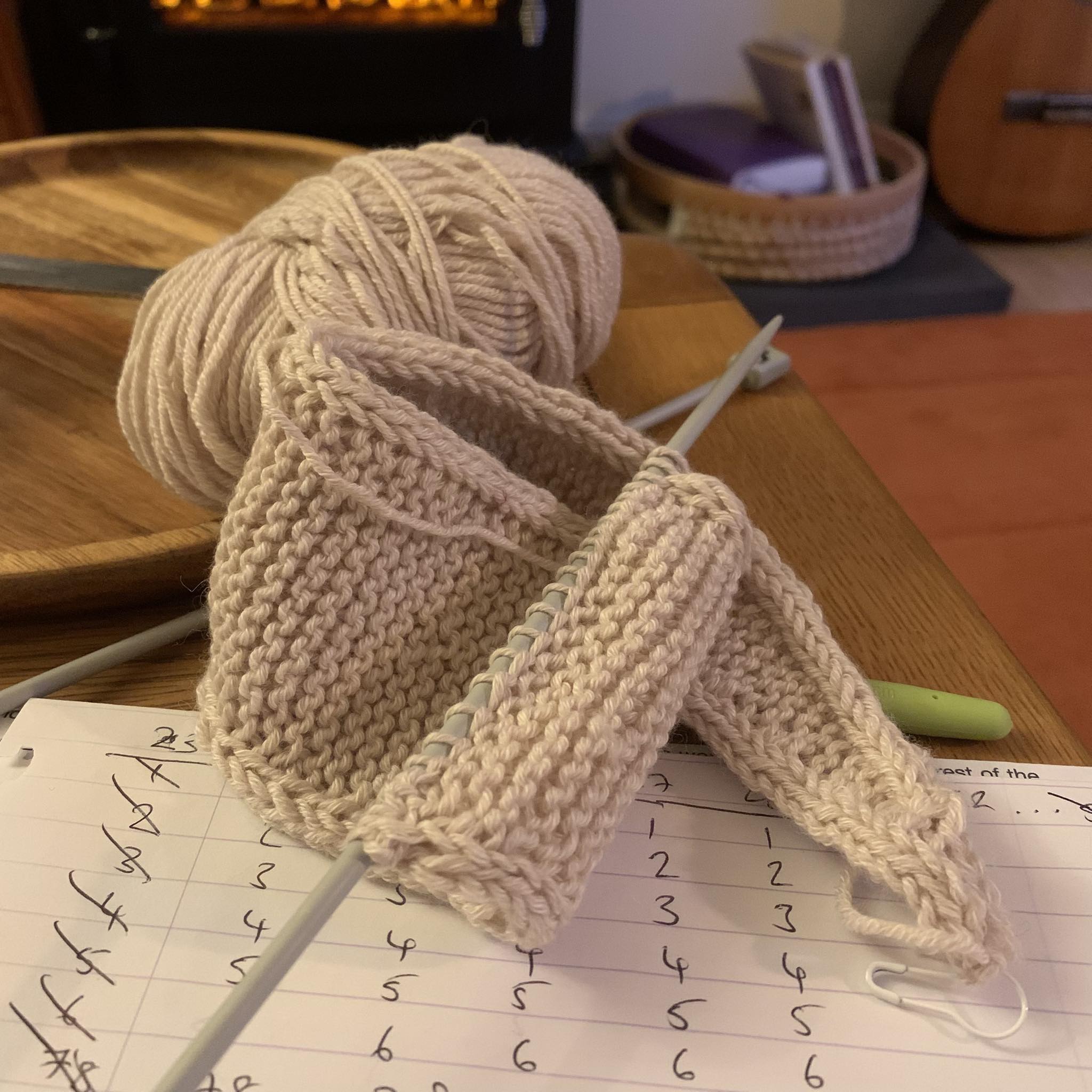 Knitting for beginners | Hello everyone. This is my second Sophie scarf ...
