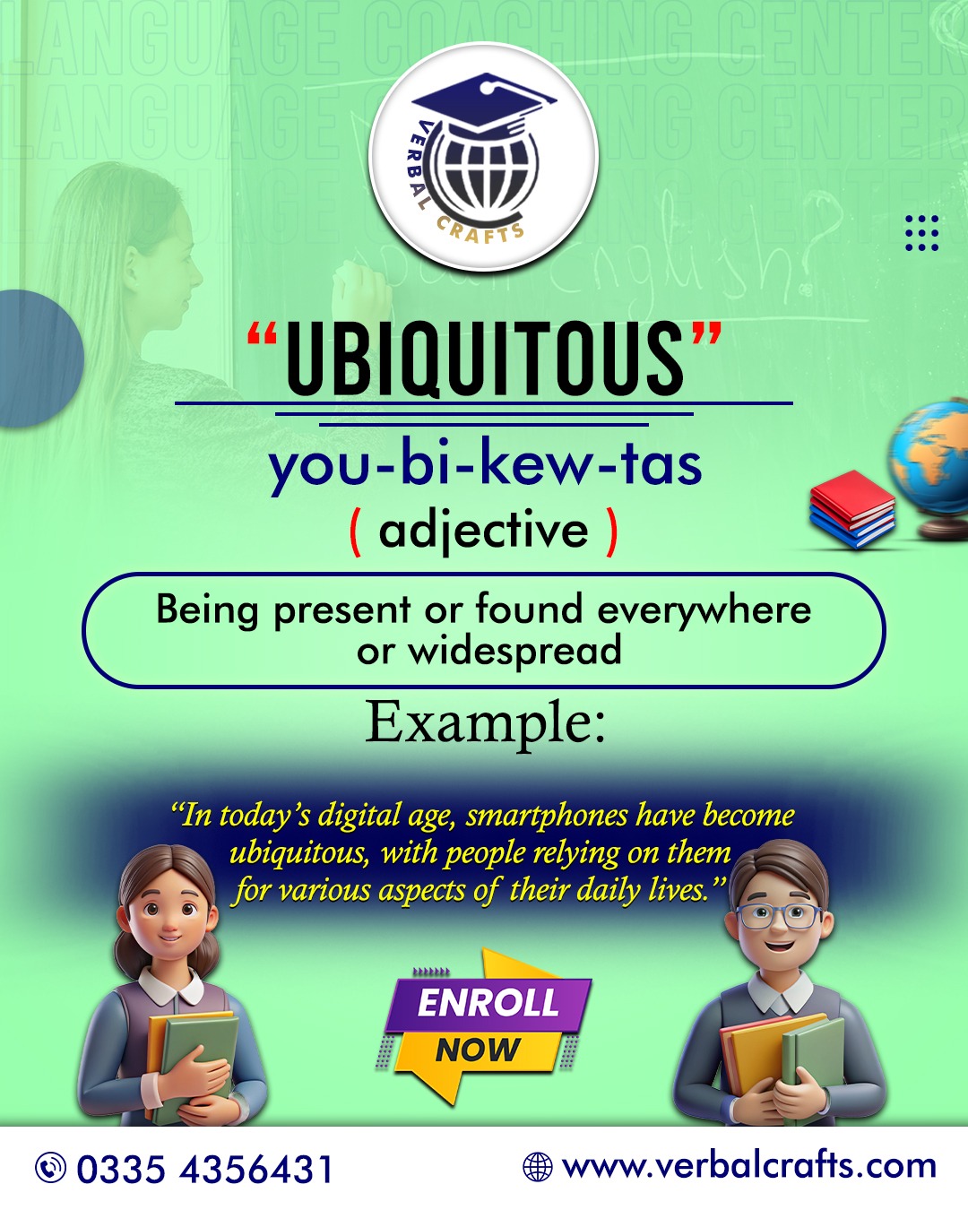 Verbal - Word of the Day: Ubiquitous Level up your English with Verbal ...